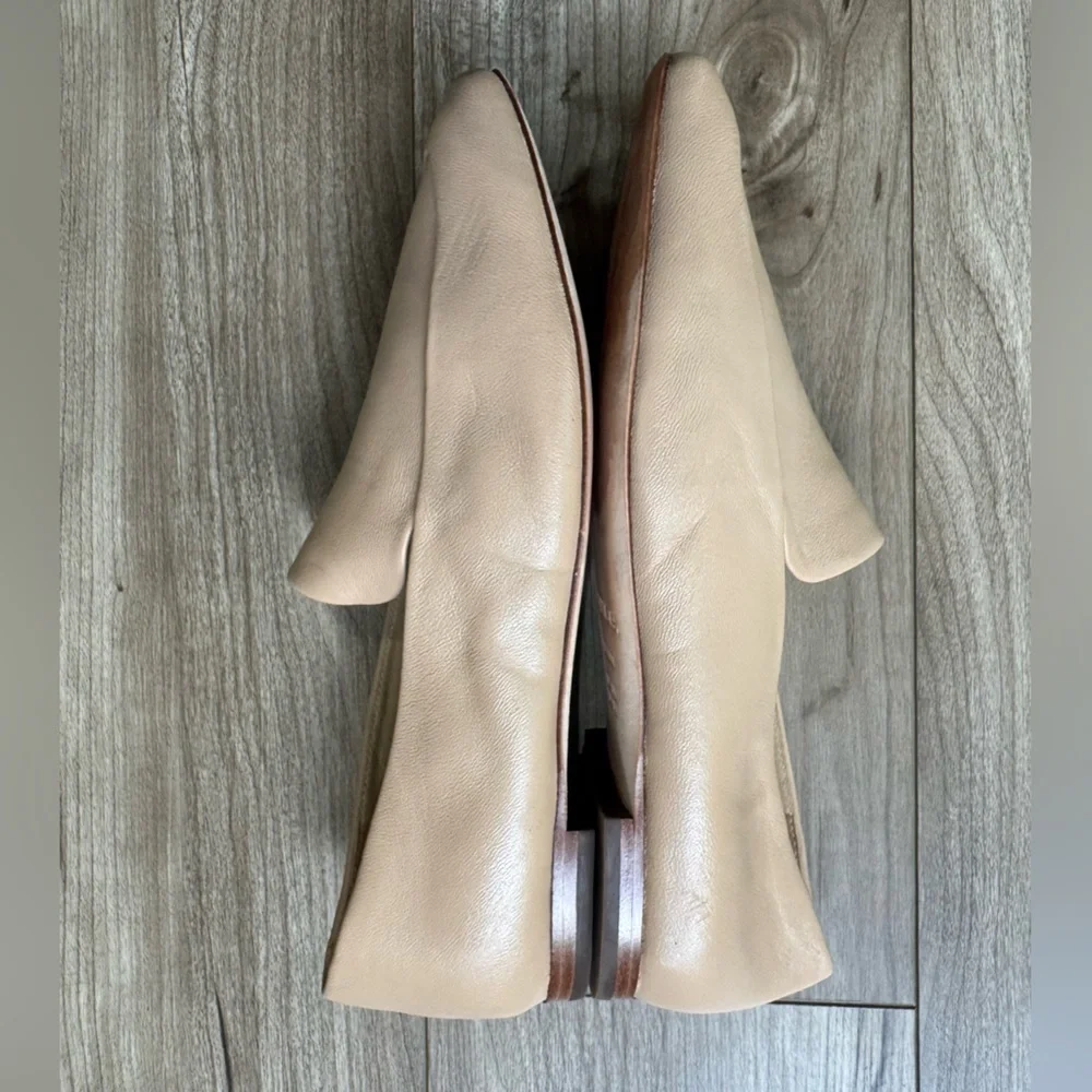 Vince Brette leather Loafer Women's Sz 5.5 Color Cappuccino tan NEW slip on shoe - Picture 6 of 12